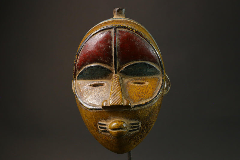 African mask antiques tribal Face vintage Baule Antique antique wall Mask-G2760