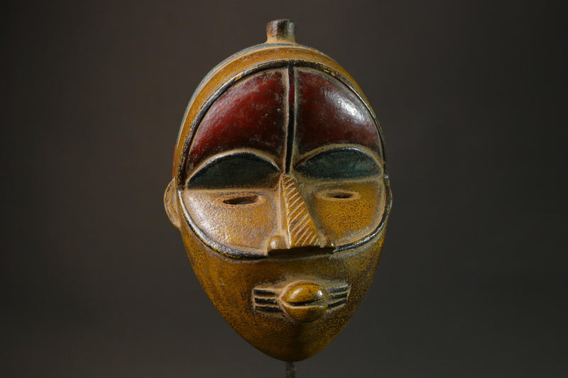 African mask antiques tribal Face vintage Baule Antique antique wall Mask-G2760