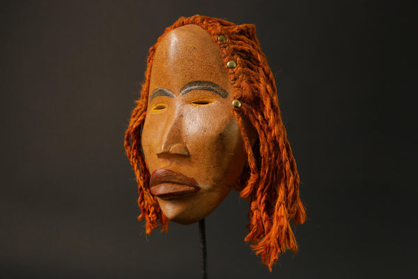 African Dan mask carved wood Tribal Face Mask Home Décor Masks for wall-G2762