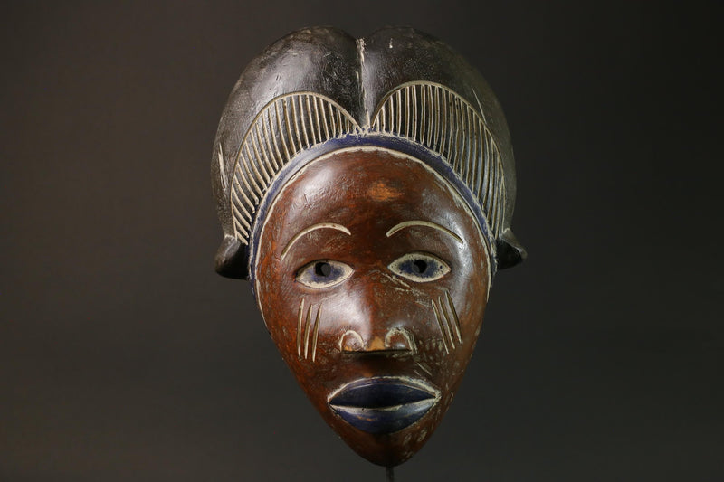 African Mask Wall Art Old Puno Mask Society Gabon Mask wall mask-G2771