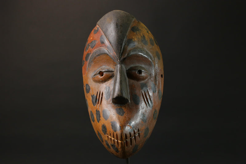 African mask wood African real figure vintage African masks for wall Igbo Ibo Peoples of Nigeria -G2773