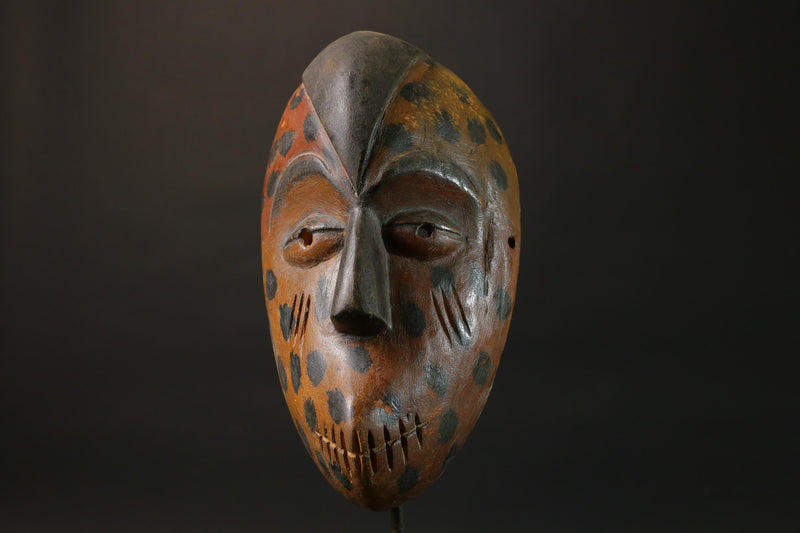 African mask wood African real figure vintage African masks for wall Igbo Ibo Peoples of Nigeria -G2773