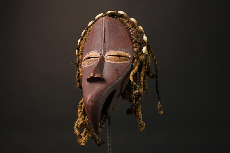 African wood masks hand carved Wall Mask tribal Dan Bird Masks for wall-G1171