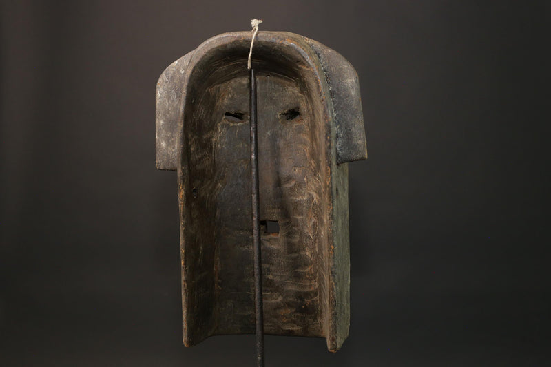 African mask wood African real figure Gabon Masque League mask antique Masks for wall-8879