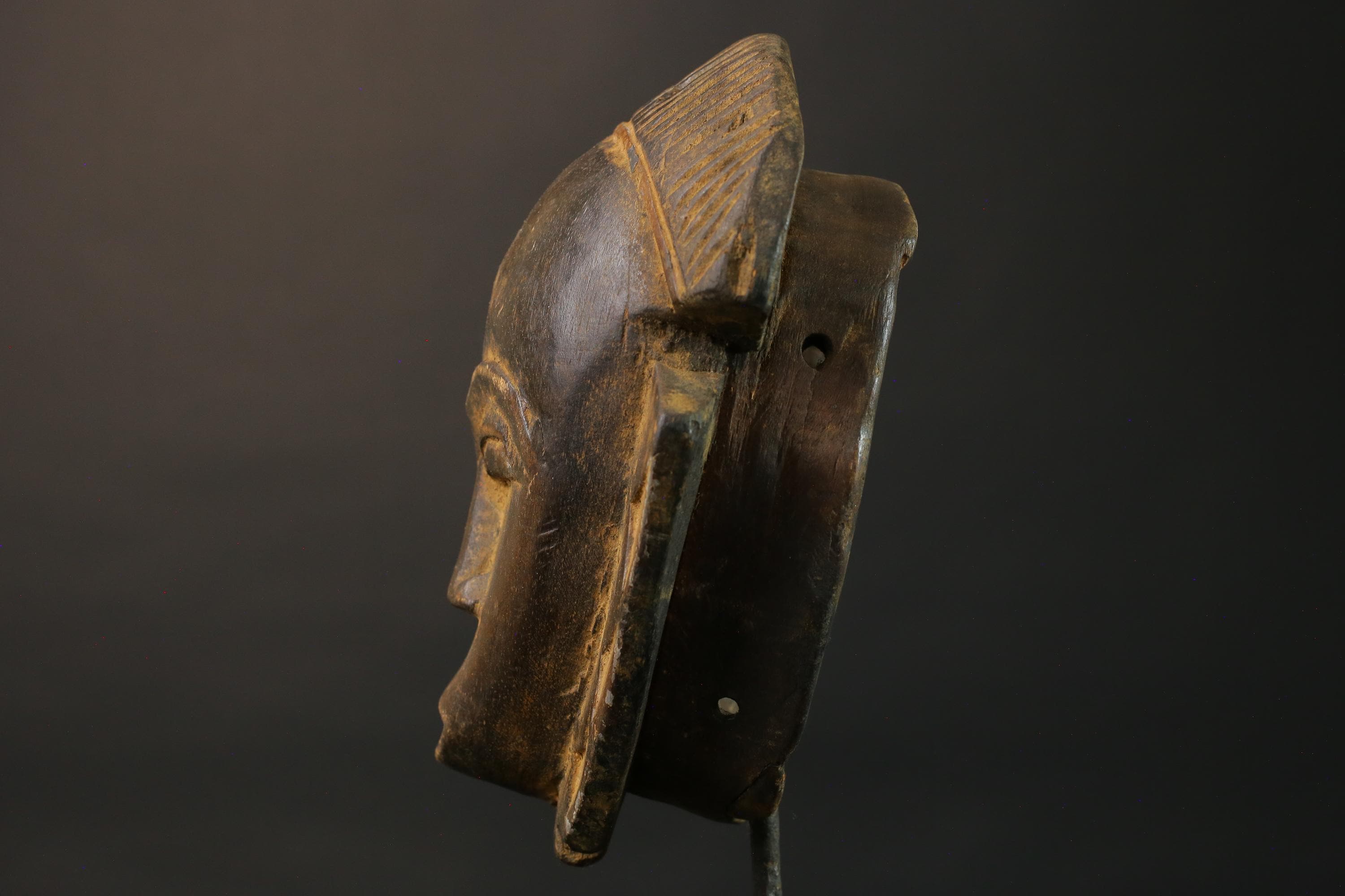 African wood mask antiques Baule Antique Antique Baule Masks for wall-7478
