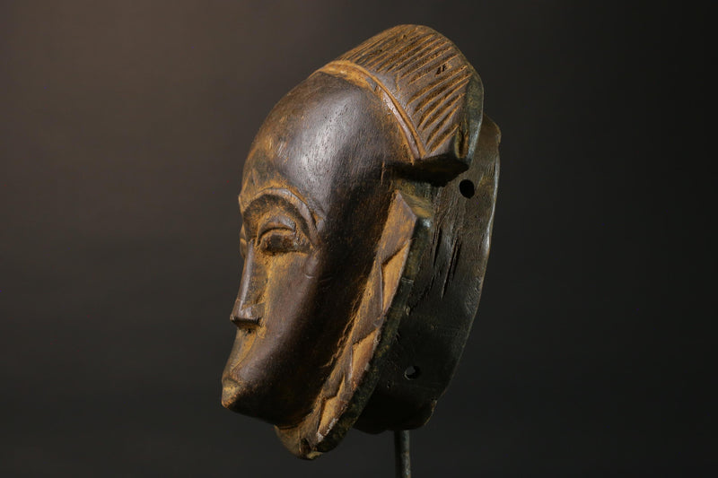 African wood mask antiques Baule Antique Antique Baule Masks for wall-7478