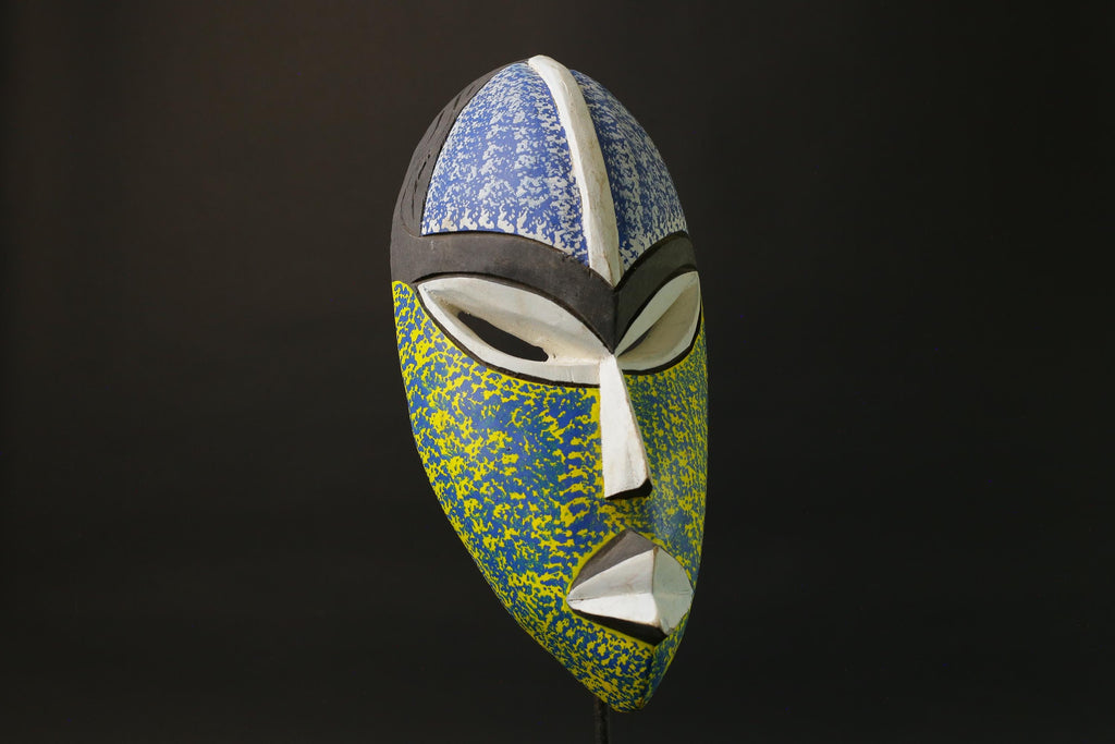African wood mask antiques Ghana Carved Wood Mask Tribal Mask Handmade Masks for wall-7481