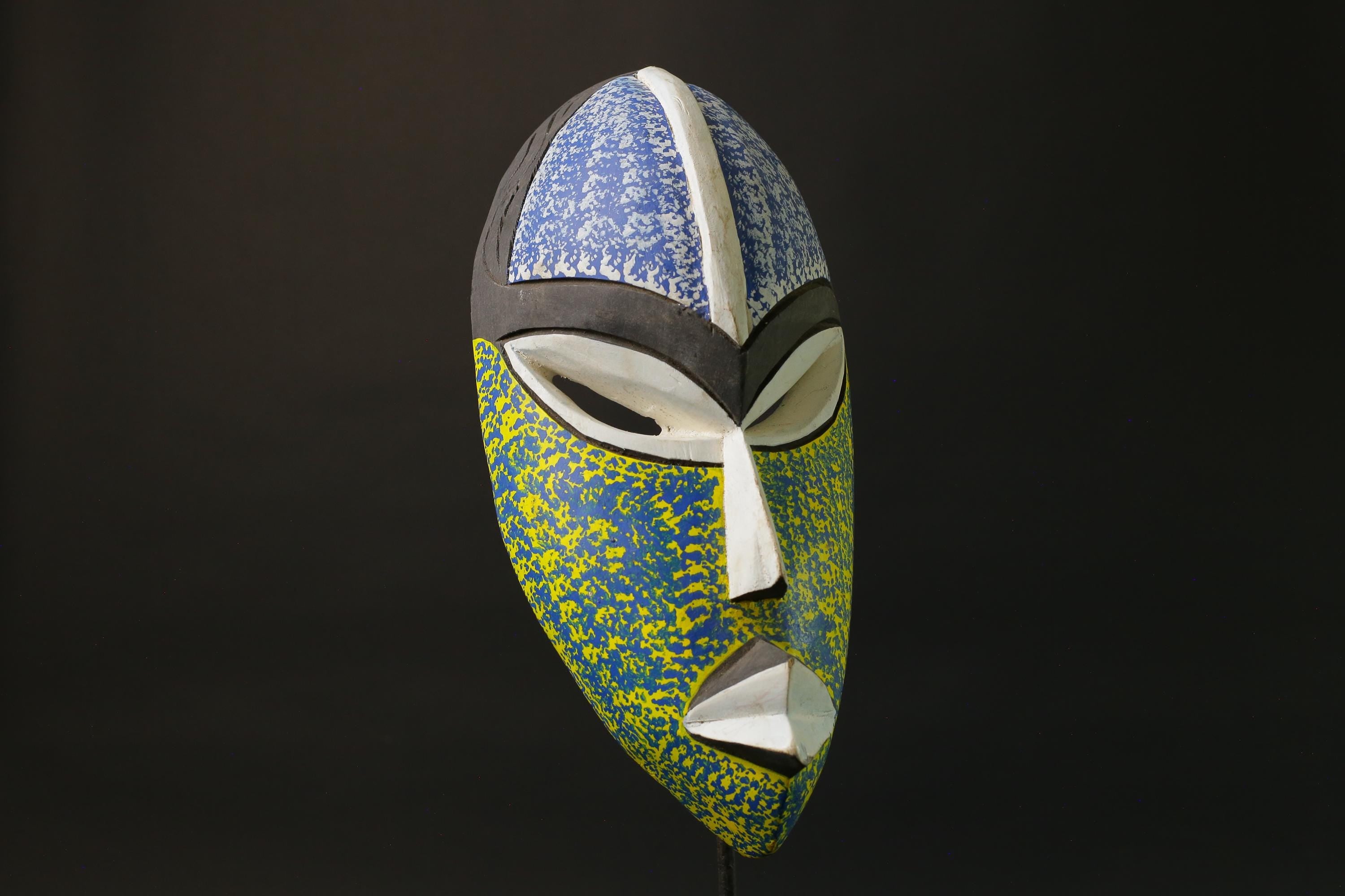 African wood mask antiques Ghana Carved Wood Mask Tribal Mask Handmade Masks for wall-7481