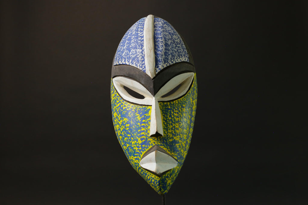 African wood mask antiques Ghana Carved Wood Mask Tribal Mask Handmade Masks for wall-7481