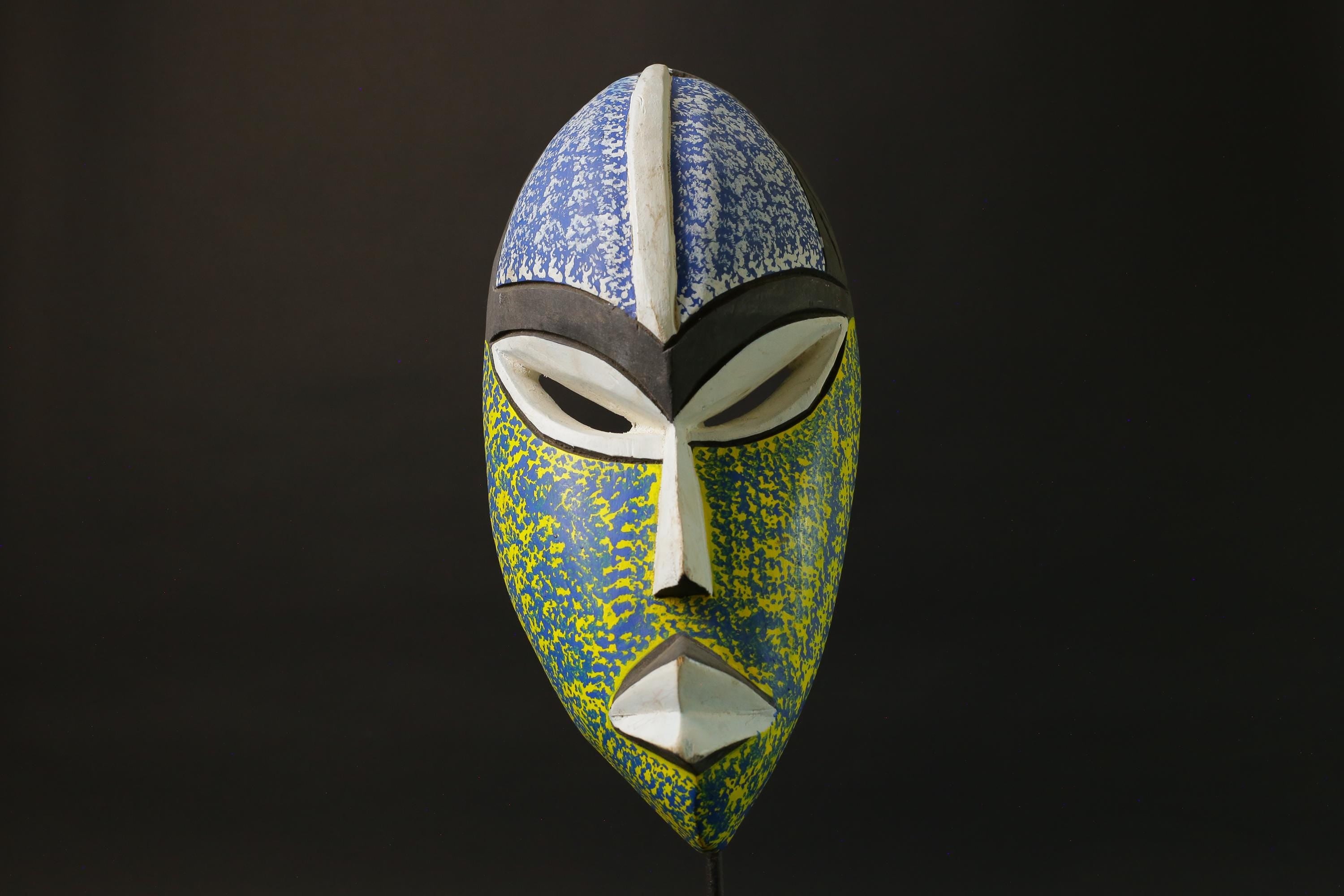 African wood mask antiques Ghana Carved Wood Mask Tribal Mask Handmade Masks for wall-7481