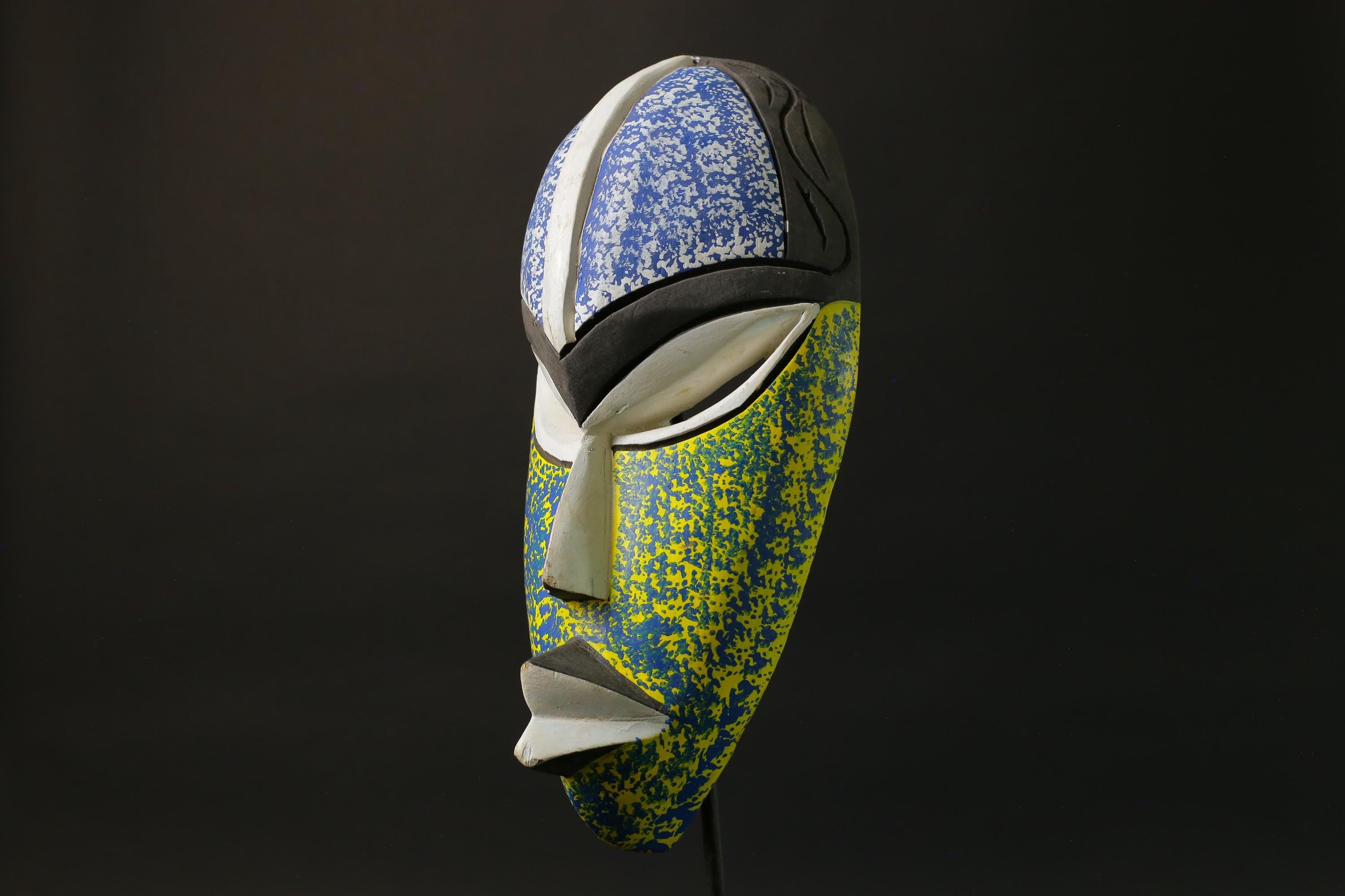 African wood mask antiques Ghana Carved Wood Mask Tribal Mask Handmade Masks for wall-7481