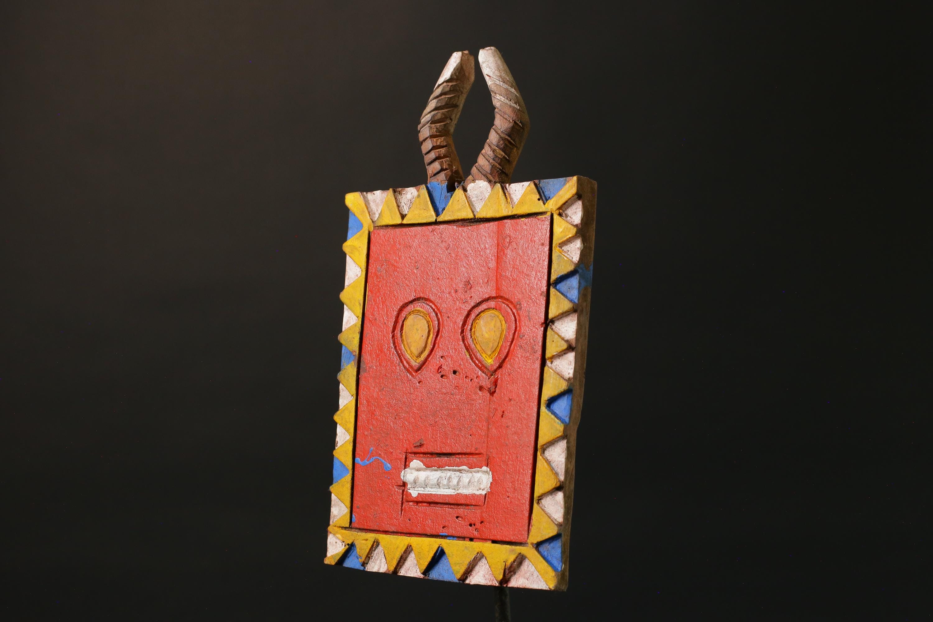 African wood mask Hand Carved Wooden Baule Goli face Masks for wall-G1161
