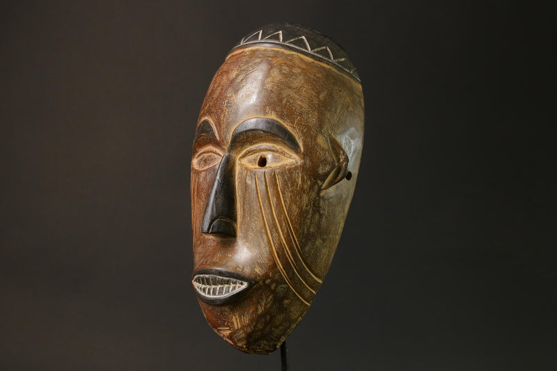 African Tribal Face Mask Authentic traditional Muminia mask in Lega art masks for wall-G2782