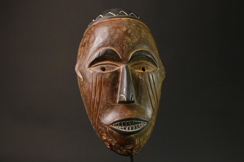 African Tribal Face Mask Authentic traditional Muminia mask in Lega art masks for wall-G2782