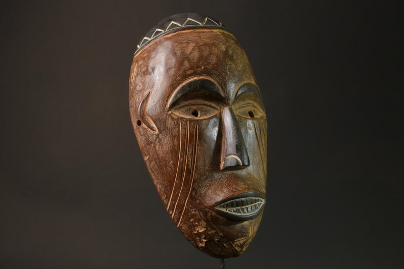 African Tribal Face Mask Authentic traditional Muminia mask in Lega art masks for wall-G2782