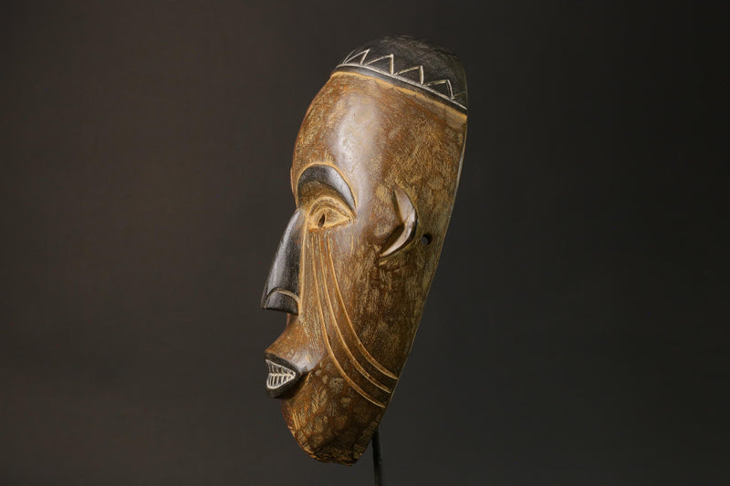 African Tribal Face Mask Authentic traditional Muminia mask in Lega art masks for wall-G2782