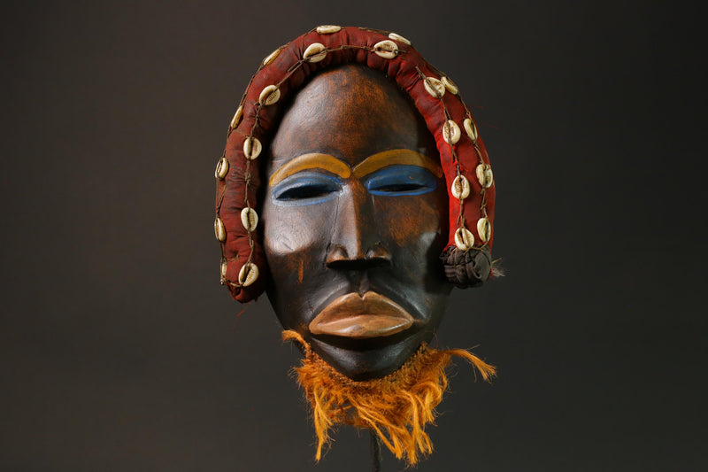 African Masks Collectibles Home Decor Masque Dan Primitive Art masks for wall-G2787