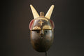 African Mask Toma Handcrafted Wooden Face Portrait with Horns Wall Decor Masks for wall-G3046