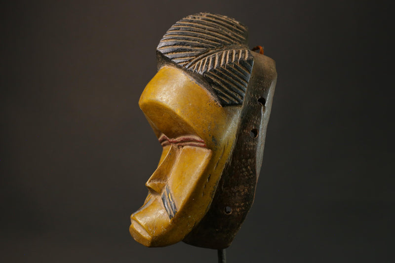 African mask wood antiques real figure vintage African masks for Guro Masks for wall-G1221