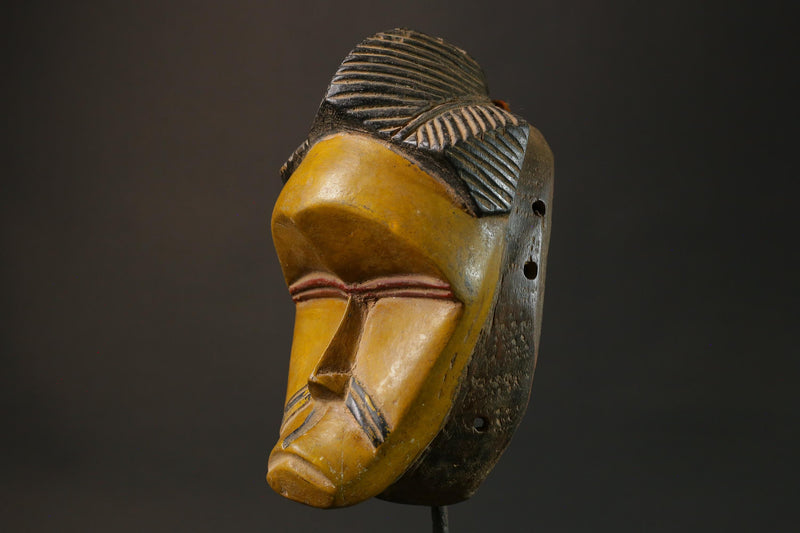 African mask wood antiques real figure vintage African masks for Guro Masks for wall-G1221