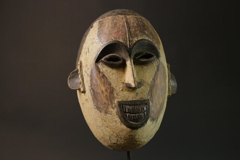 African mask Igbo African mask wood African real figure vintage African masks for wall-8912