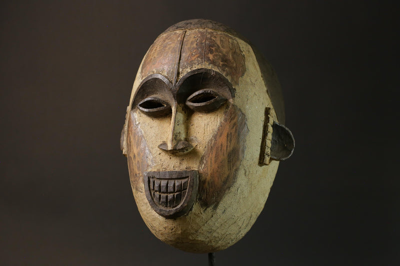 African mask Igbo African mask wood African real figure vintage African masks for wall-8912