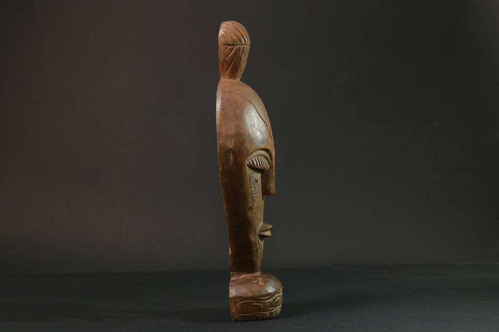 African Wooden Hand Statue Vintage Wall Masks Hanging Masks Mbole Statue 539