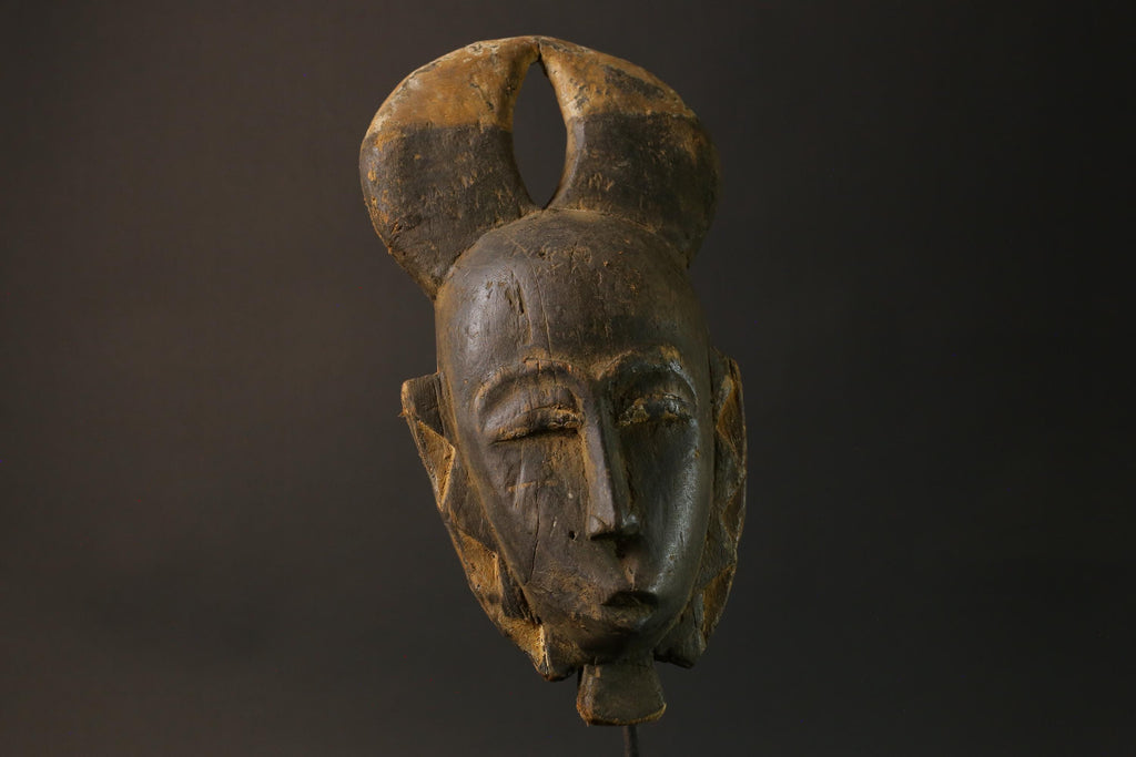 African mask Use tribal masks Baule Wooden Mask Face Masks Primitive Masks for wall-7524