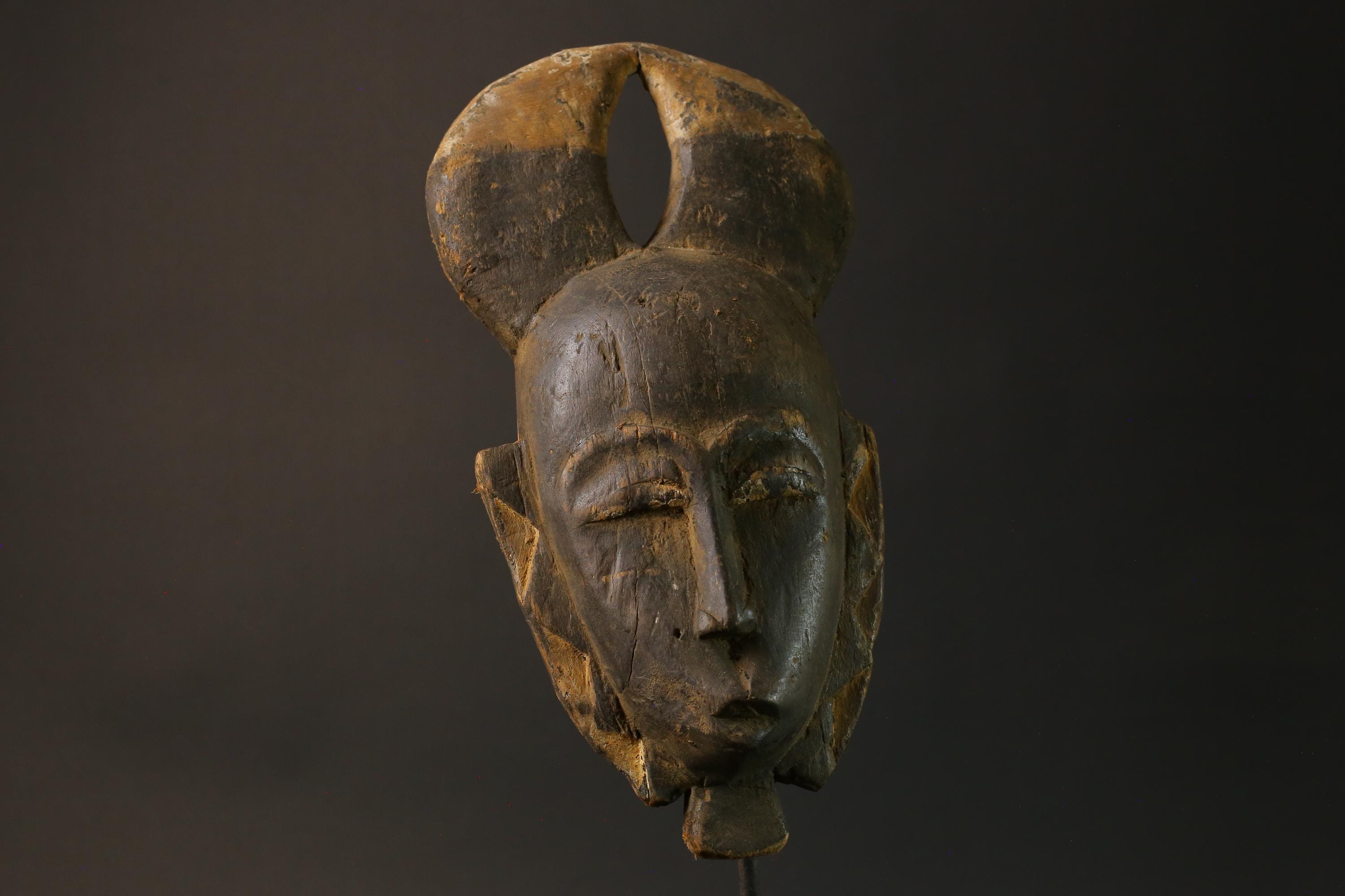 African mask Use tribal masks Baule Wooden Mask Face Masks Primitive Masks for wall-7524