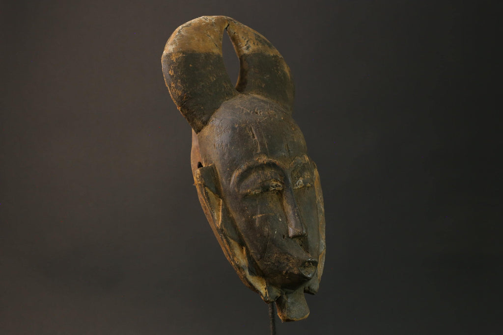 African mask Use tribal masks Baule Wooden Mask Face Masks Primitive Masks for wall-7524