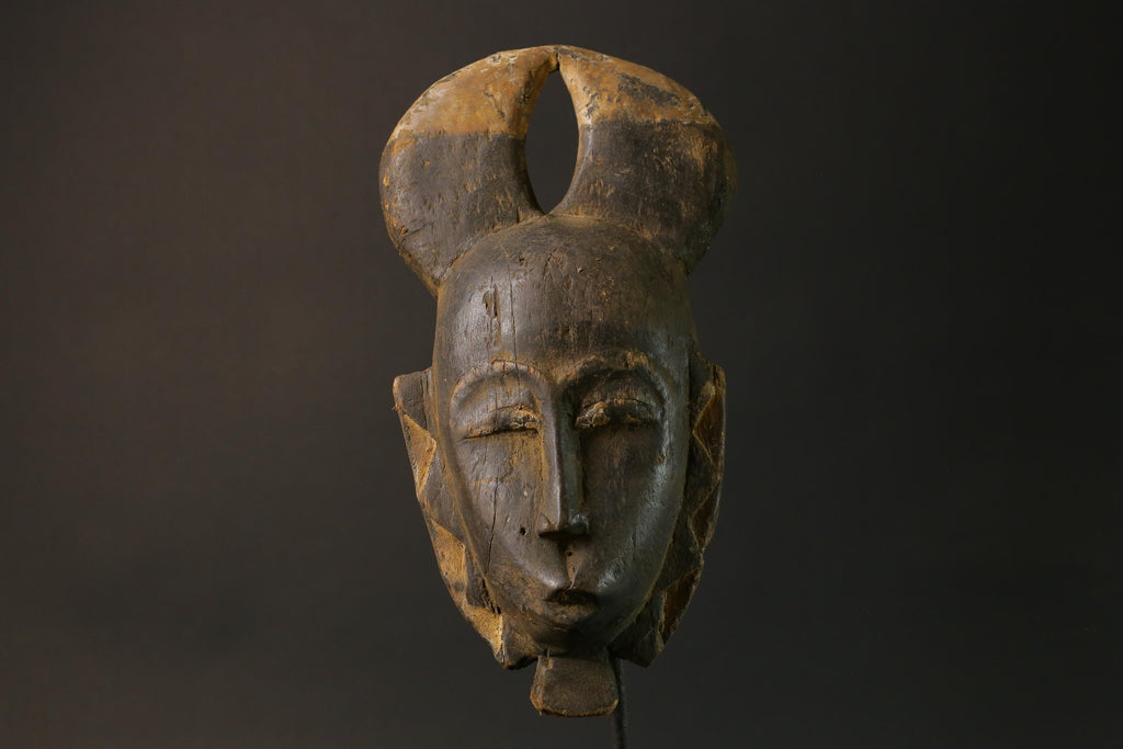 African mask Use tribal masks Baule Wooden Mask Face Masks Primitive Masks for wall-7524