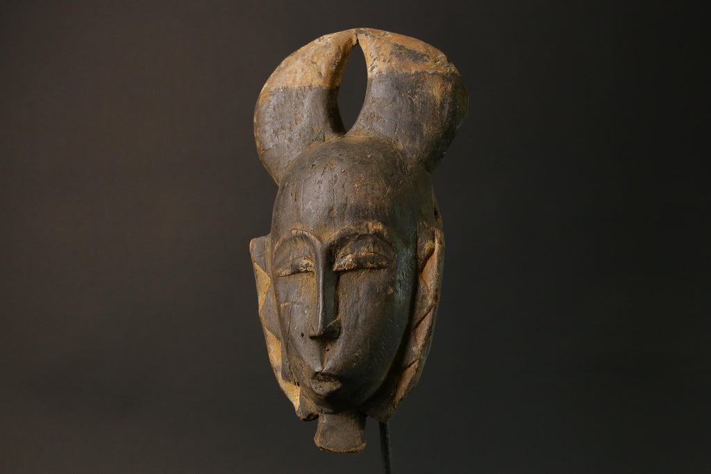 African mask Use tribal masks Baule Wooden Mask Face Masks Primitive Masks for wall-7524
