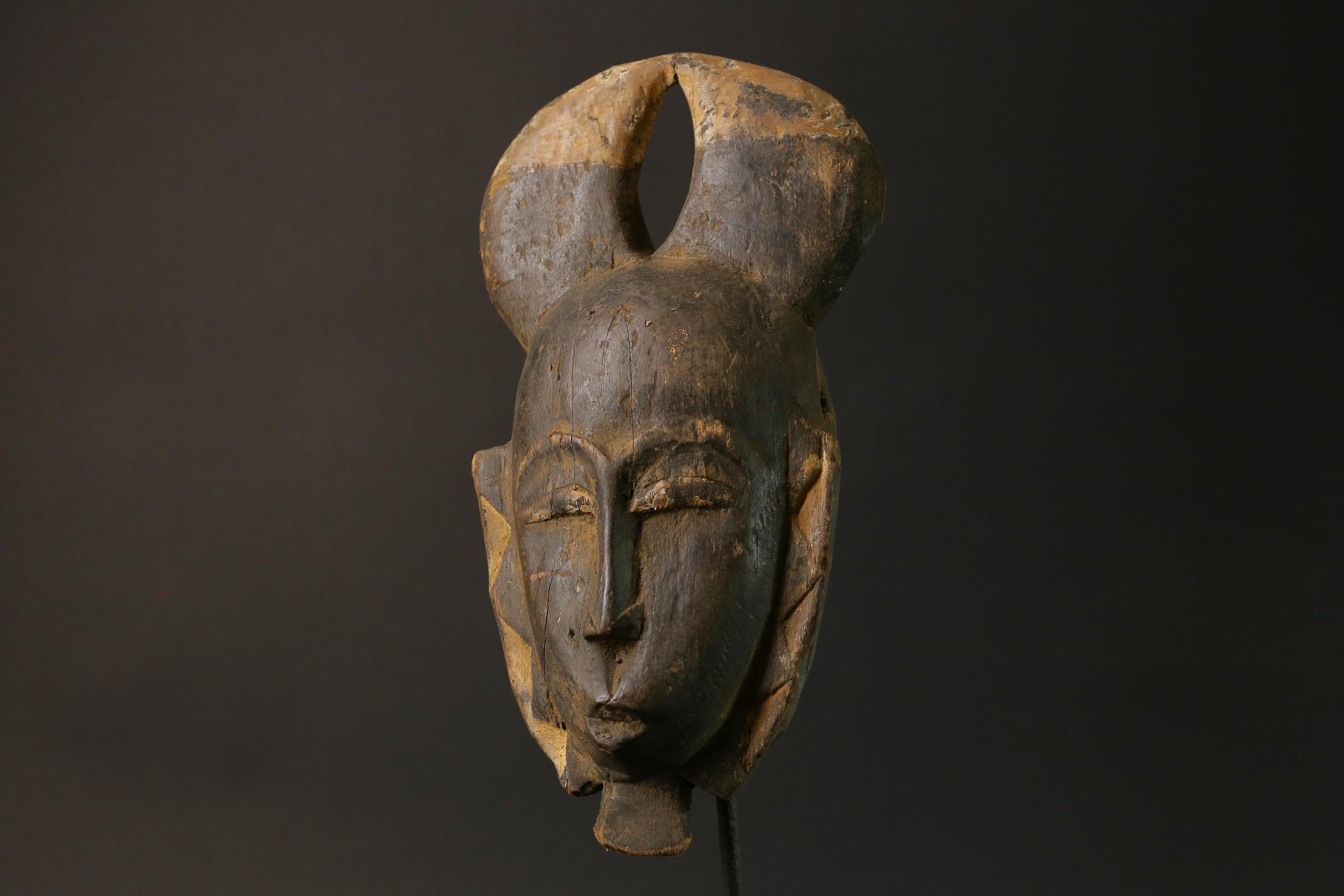 African mask Use tribal masks Baule Wooden Mask Face Masks Primitive Masks for wall-7524