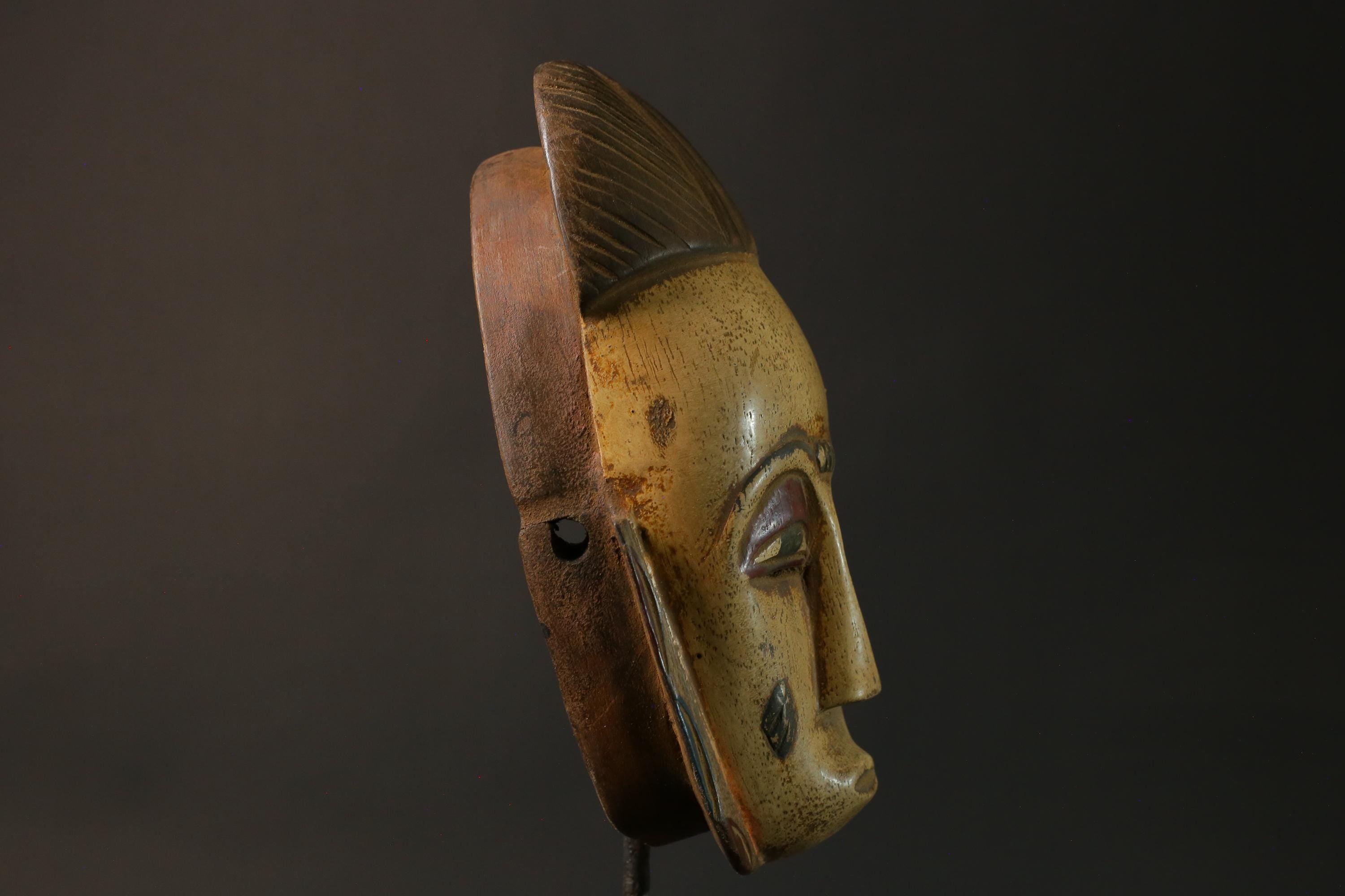 African mask wood African real figure vintage mask Vintage Guro Masks for wall-8198