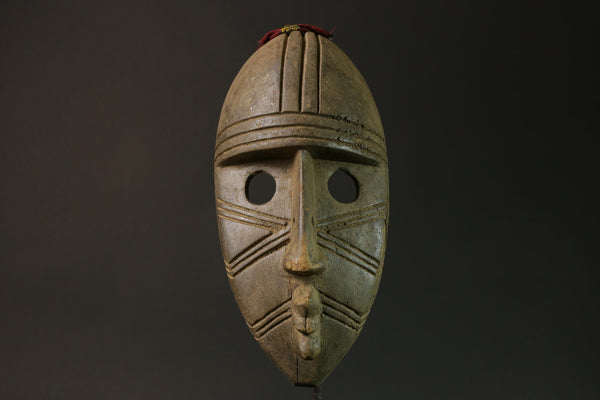 African mask wood African real figure Carved Vintage Dan Kran Kaogle masks for wall-8907