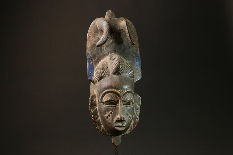 African Face Mask Dan Tribal Art Wooden Baule Mask for Wall Decor Masks for wall-3191