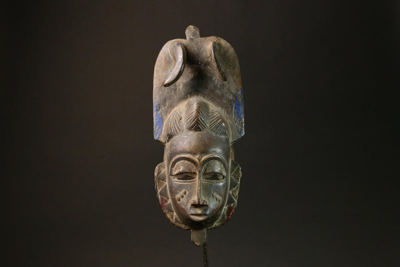 African Face Mask Dan Tribal Art Wooden Baule Mask for Wall Decor Masks for wall-3191