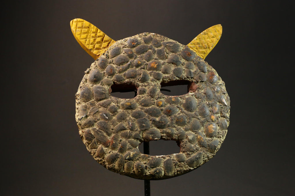 Authentic African Goli Tribe Mask - Handcrafted Wooden Wall Hanging Decor Masks for wall-G1441