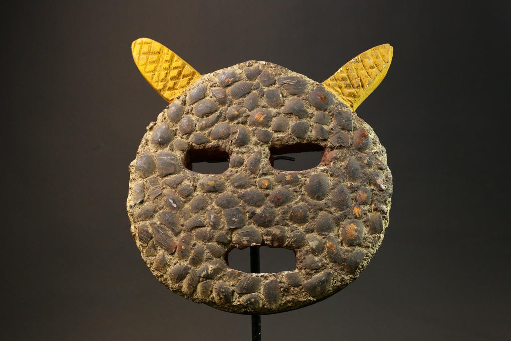 Authentic African Goli Tribe Mask - Handcrafted Wooden Wall Hanging Decor Masks for wall-G1441
