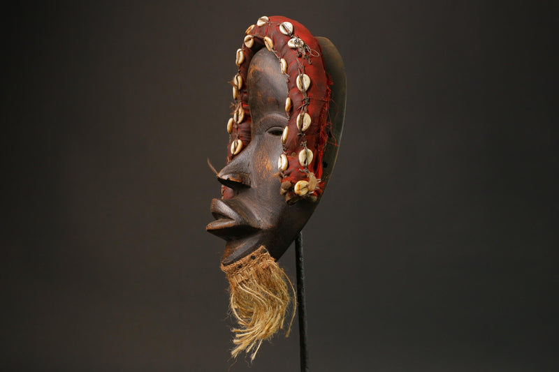 African Mask Face Tribal Wood Mask Wall Hanging Dan Home Décor Masks for wall-G2795