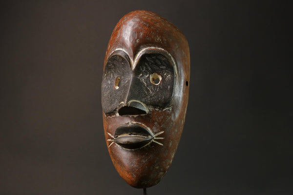 African Tribal Face Mask Wood Carved Wall Hanging Bwami Lega Masks for wall-G2802