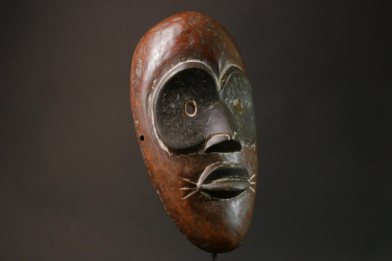 African Tribal Face Mask Wood Carved Wall Hanging Bwami Lega Masks for wall-G2802