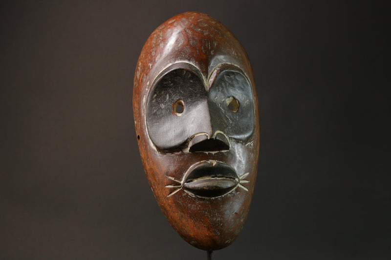 African Tribal Face Mask Wood Carved Wall Hanging Bwami Lega Masks for wall-G2802