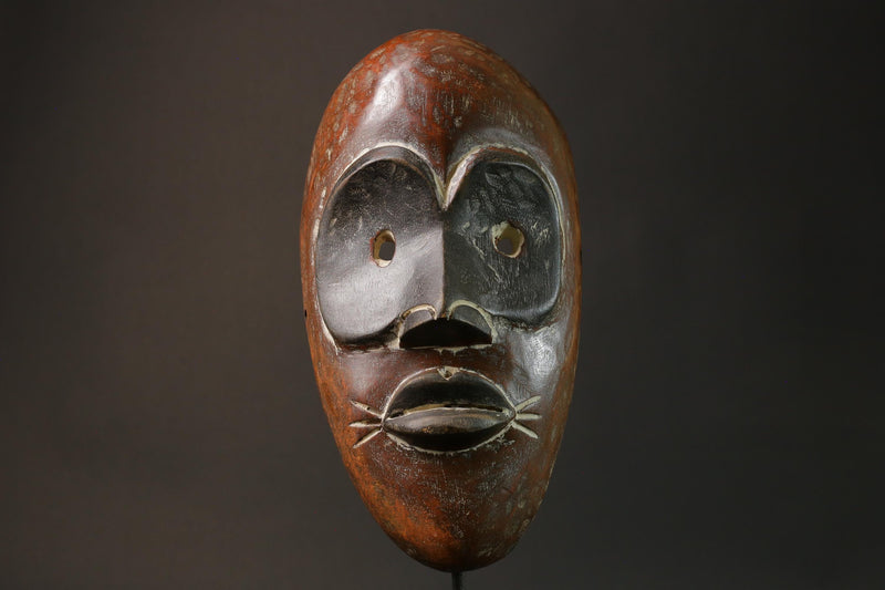 African Tribal Face Mask Wood Carved Wall Hanging Bwami Lega Masks for wall-G2802