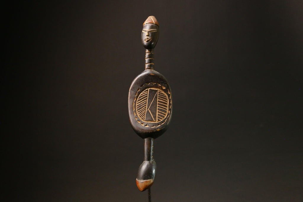 Vintage African Tribal Art Mask - Hand-Carved Wooden Bobo Bolo Helmet Masks for wall-G1468