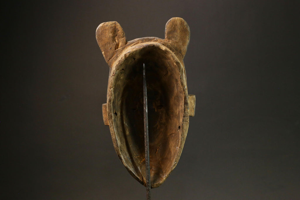 African Guro Mask - Handmade Carved Wood Wall Hanging with Elephant Nose Masks for wall-9120