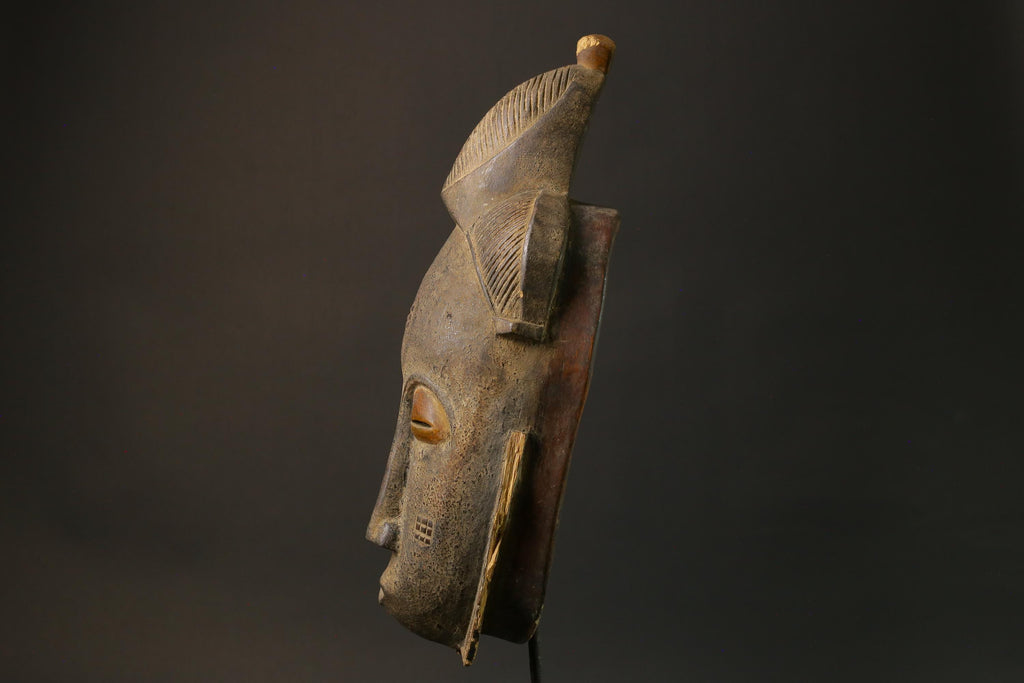 African Tribal Bete Guro Mask Art Wooden Carved Mask Fine Old Facial Masks for wall-1725