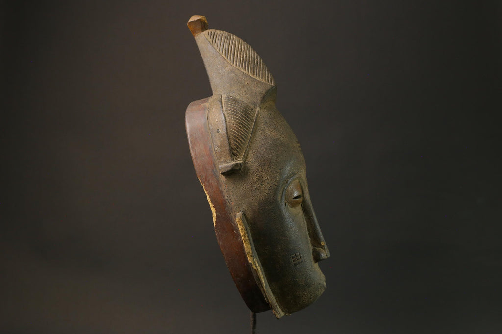 African Tribal Bete Guro Mask Art Wooden Carved Mask Fine Old Facial Masks for wall-1725