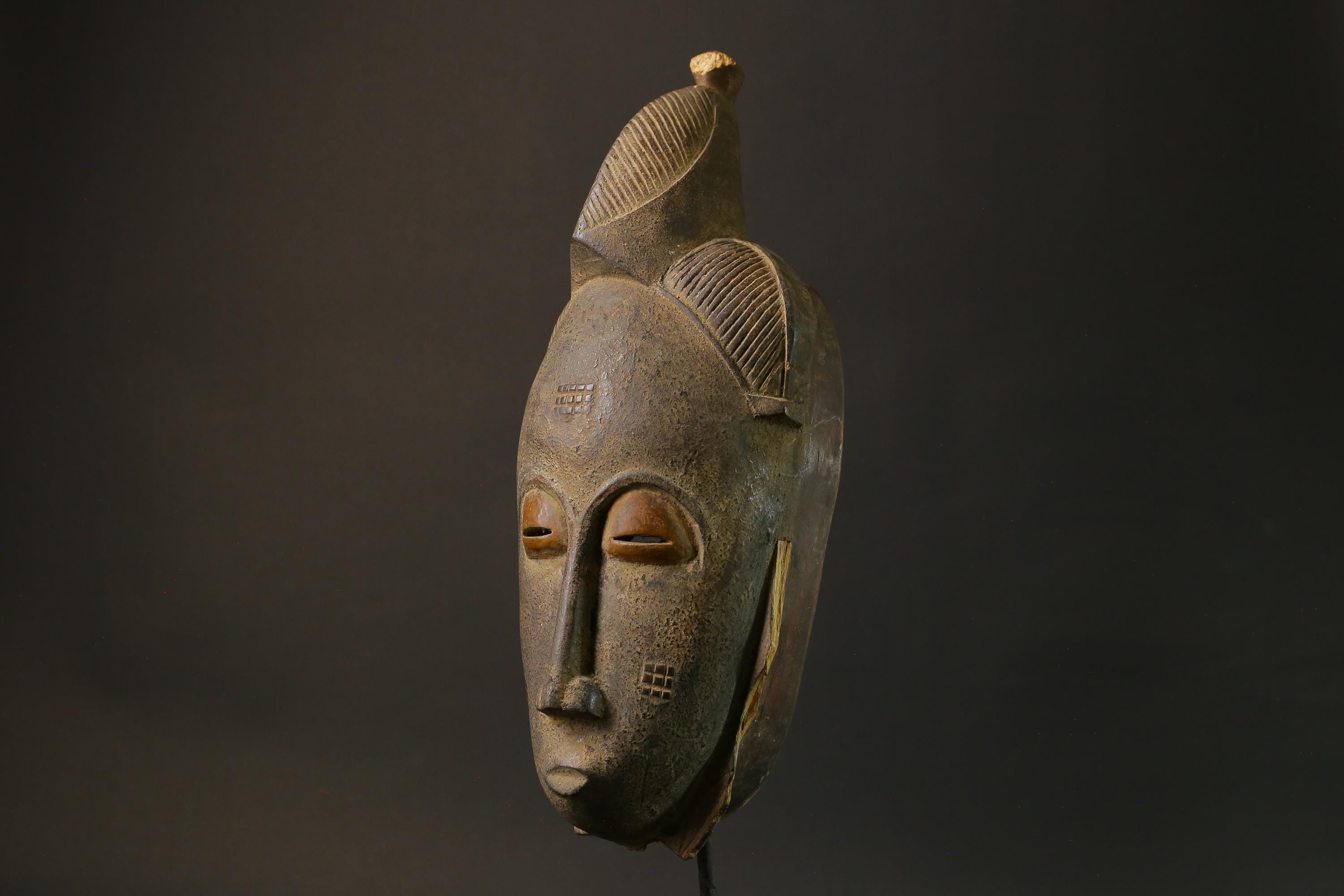 African Tribal Bete Guro Mask Art Wooden Carved Mask Fine Old Facial Masks for wall-1725