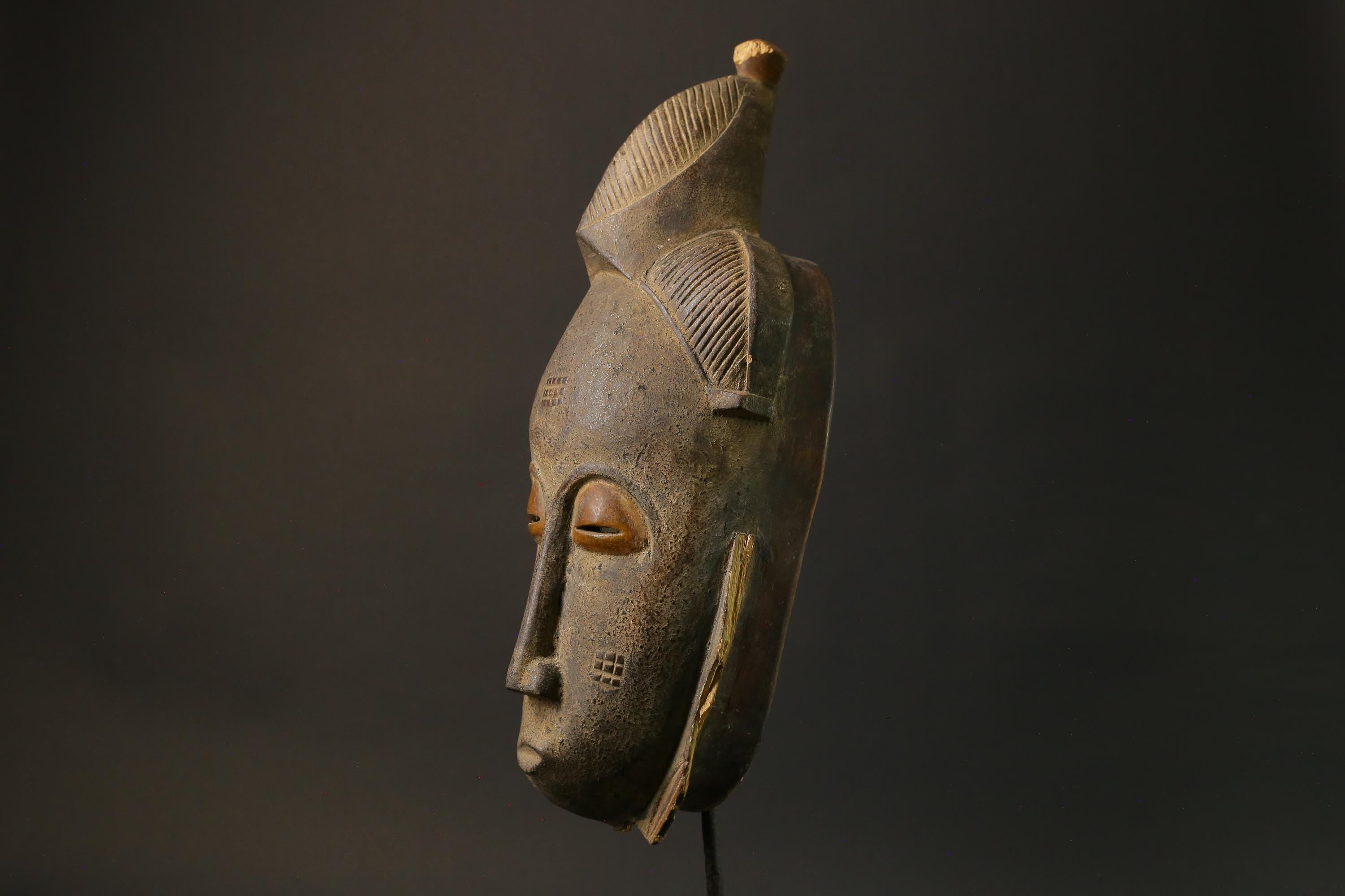 African Tribal Bete Guro Mask Art Wooden Carved Mask Fine Old Facial Masks for wall-1725